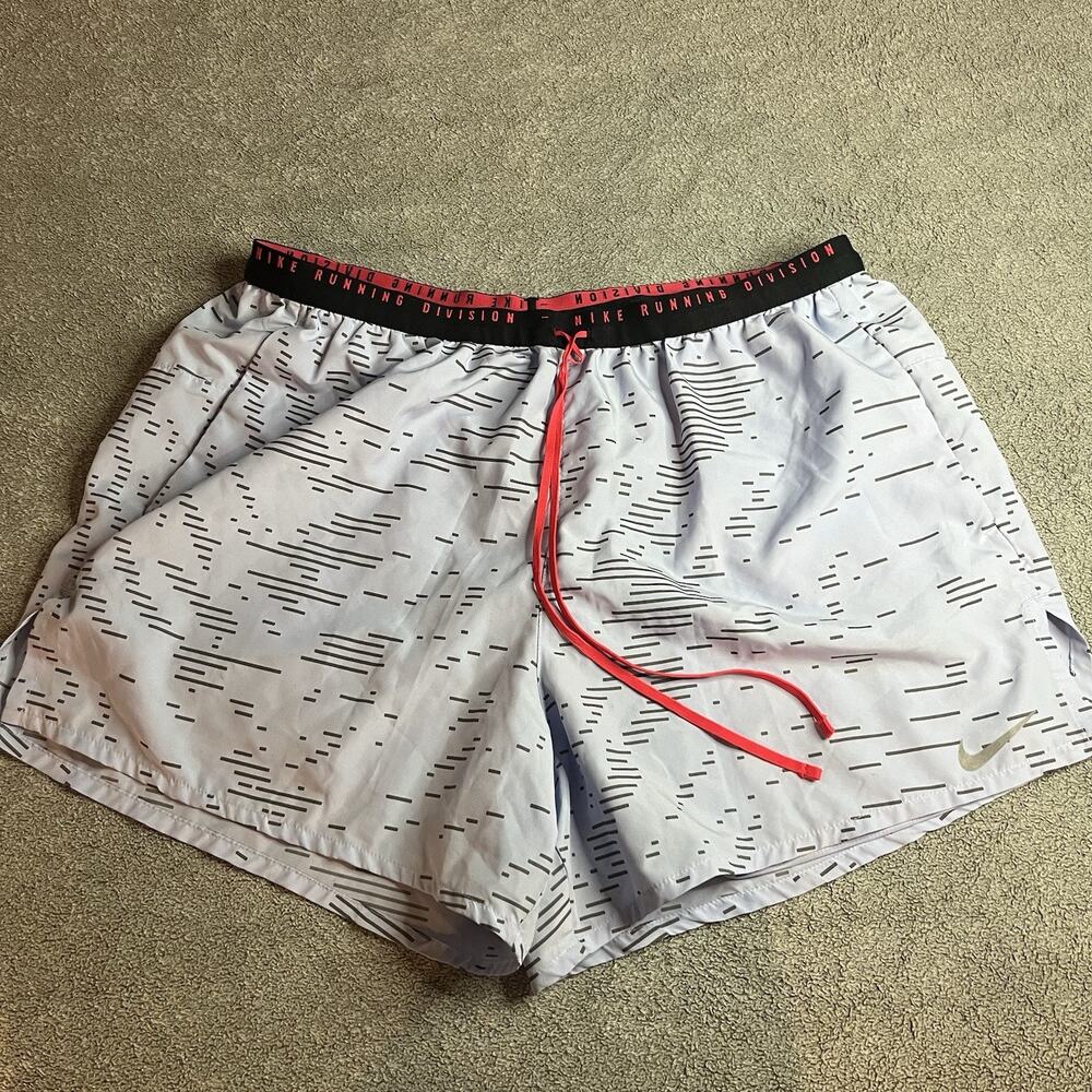 Nike Men’s XXL Run Division Flex Stride 5” 2-in-1 Running Shorts Blue DM4634-548
